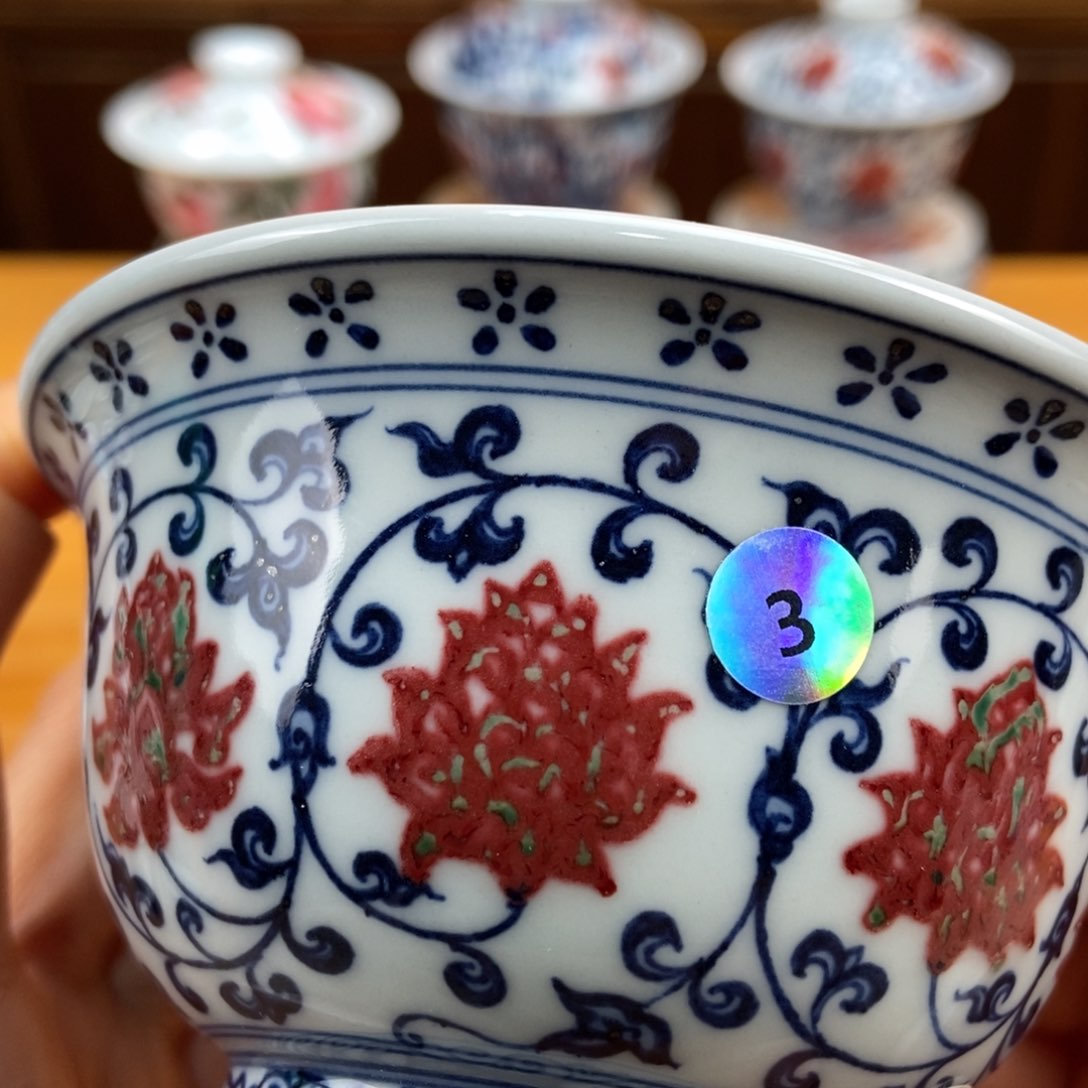 手绘现代茶具非古董