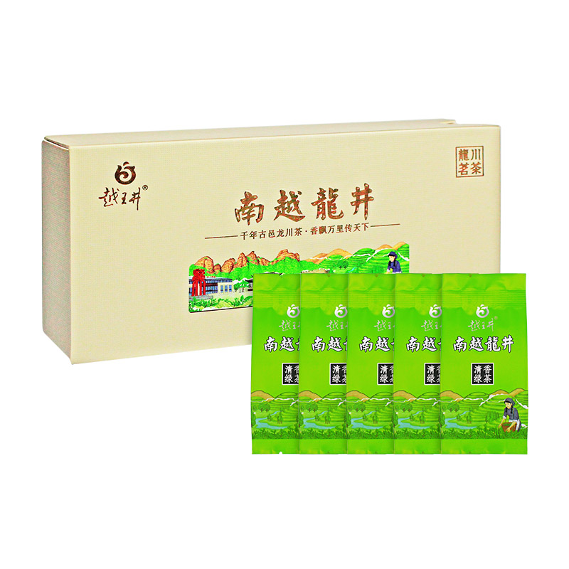 2025年南越龙井绿茶小泡袋礼盒装自己喝的口粮茶一提