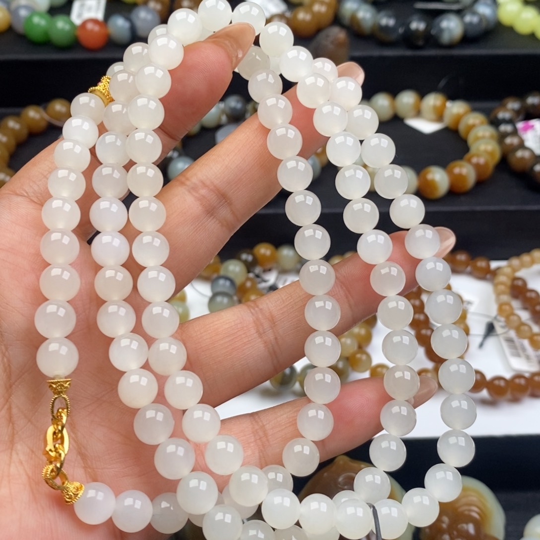 和田玉未镶嵌手链