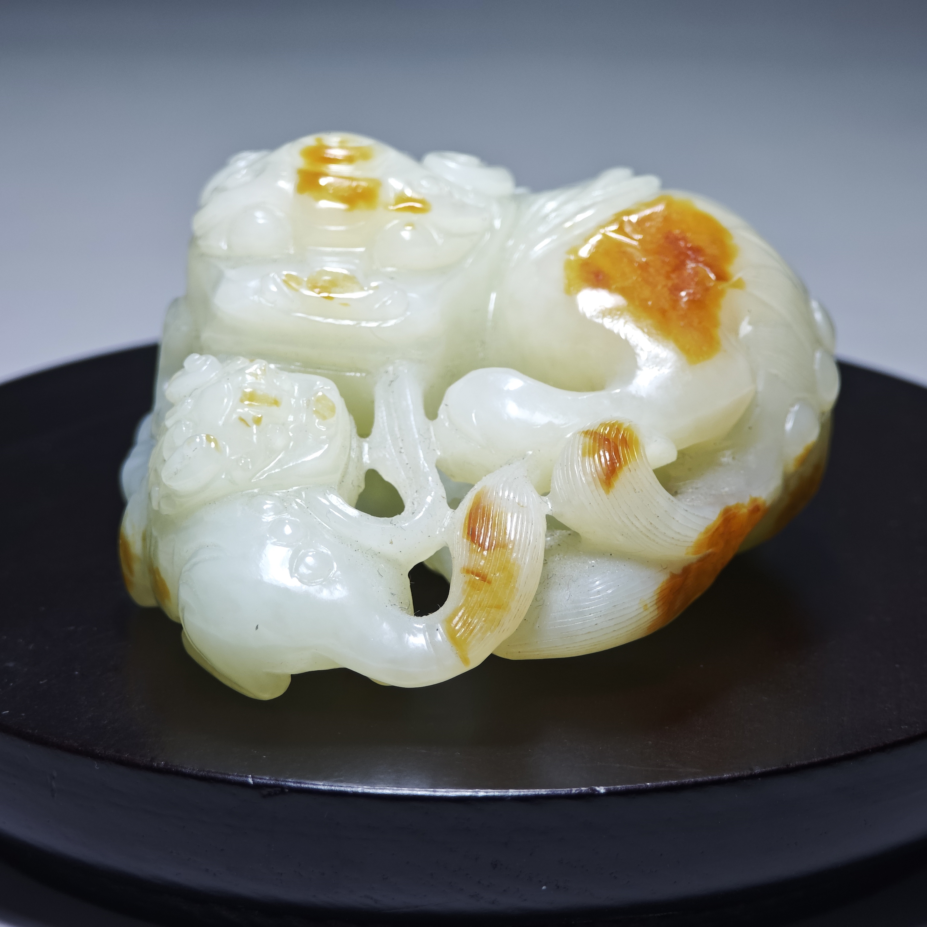 和田玉瑞兽         