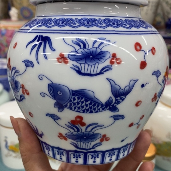 瓷片陶瓷茶叶罐密封罐