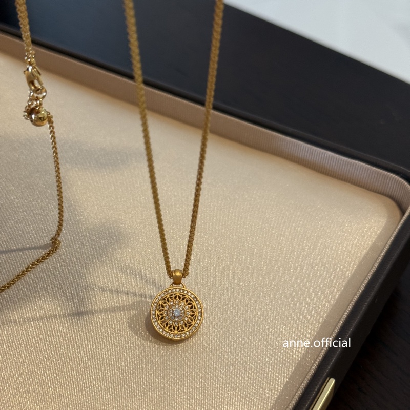 铜合金项链 八宝罗盘复古小众项链【X976】