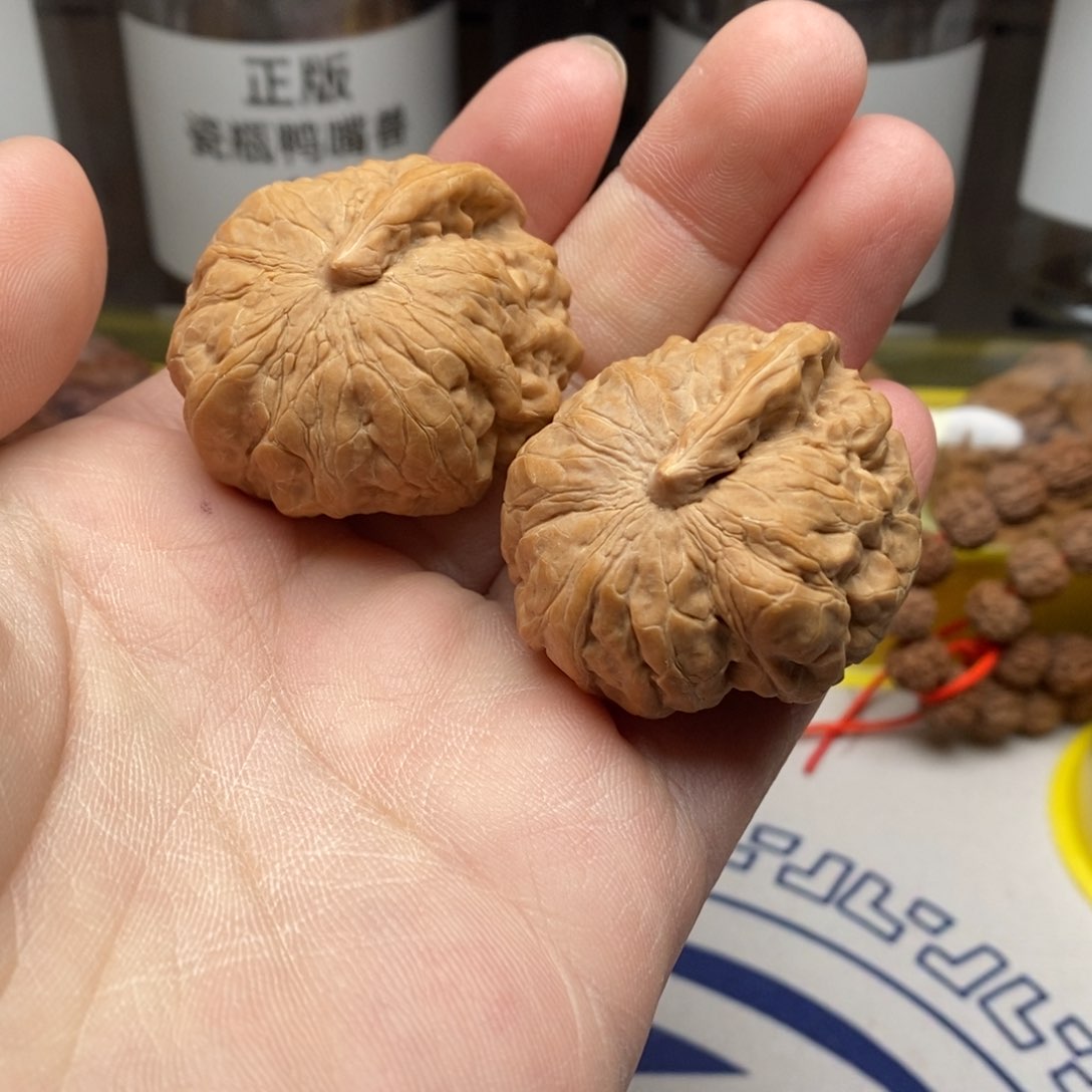 核桃把件四零一帆风顺