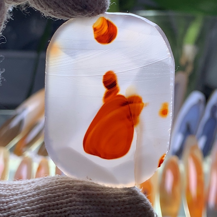 未镶嵌玛瑙/玉髓珠宝半成品176有瑕