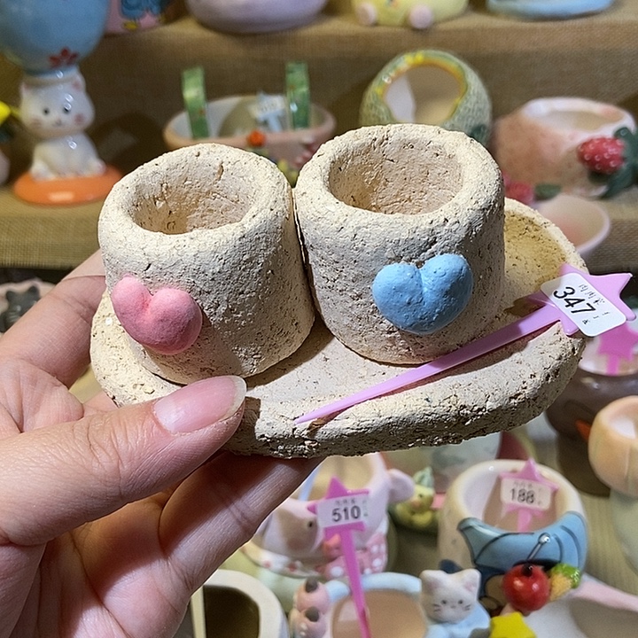 347 手工手绘盆满29包邮