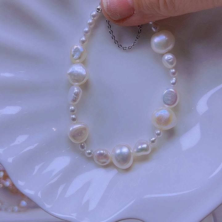 淡水珍珠手绳合金