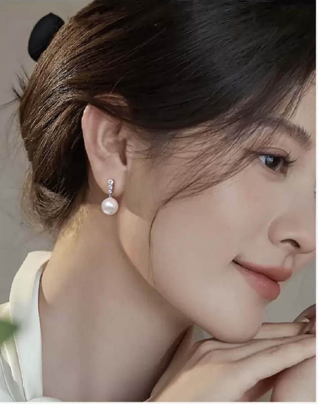 铜合金锆石耳饰 时尚耳钉通用链接2