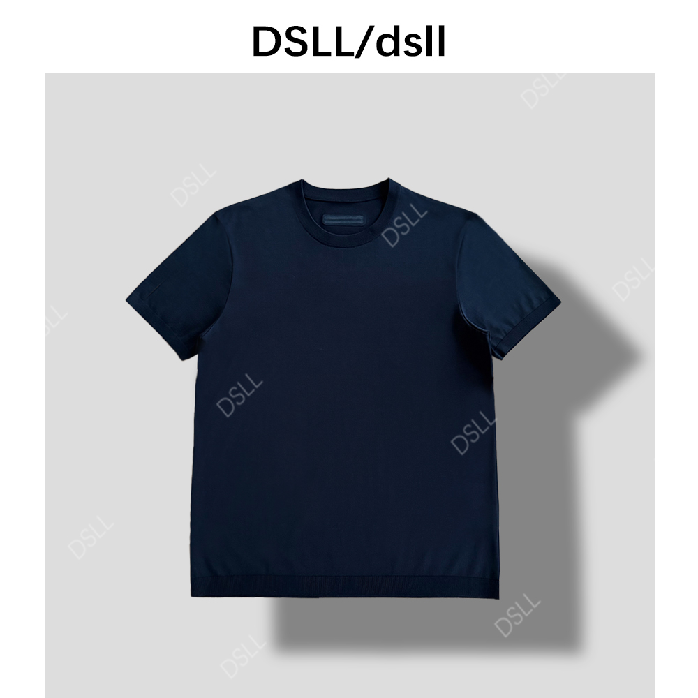 2025 黑科技激冷力纤维冰柔棉横机起脚工艺圆领短袖T恤D25378