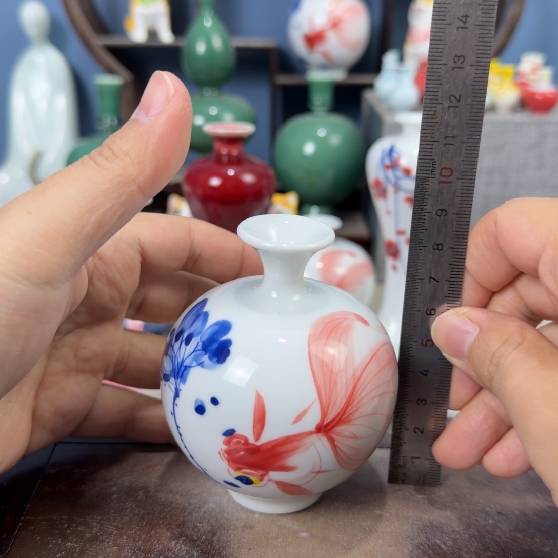 陶瓷手工小花器摆件
