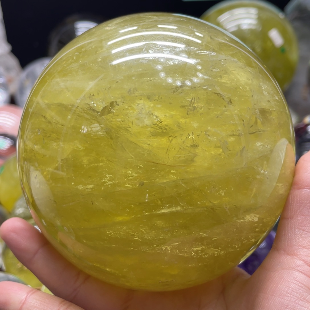 水晶MM 黄水晶球H1463未镶嵌吉****9