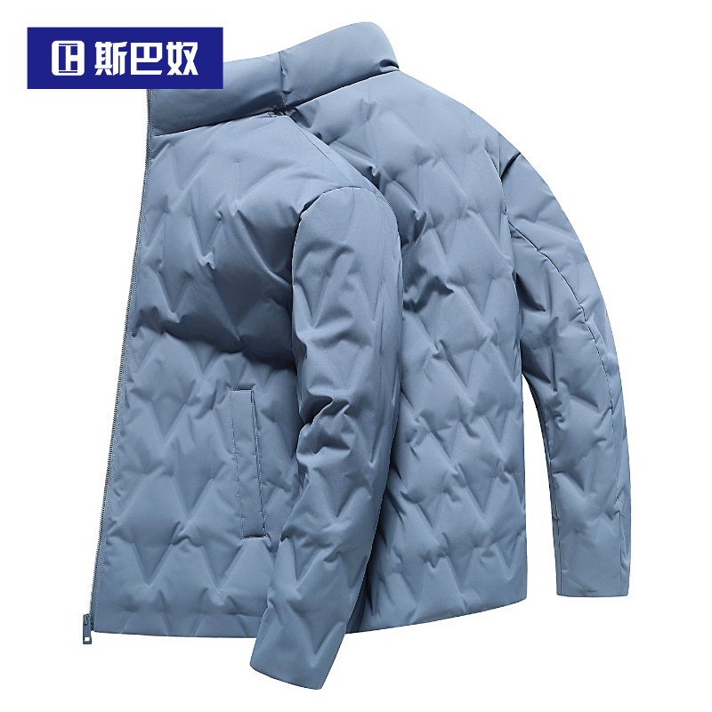 斯巴奴立领羽绒服男短款2025秋冬季新休闲百搭90鸭绒保暖冬装外套
