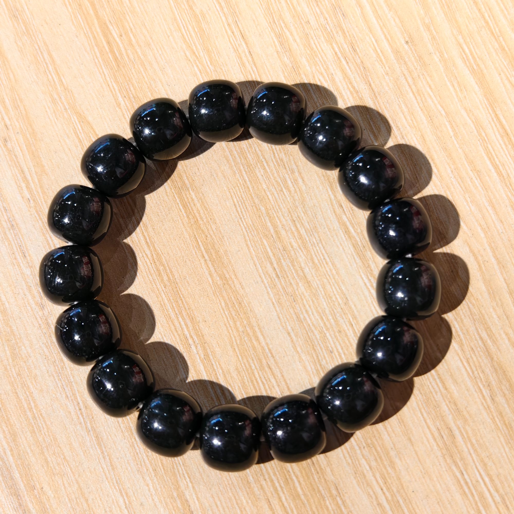 【师老师督造0228-91】和田玉老型单圈手串13*14mm