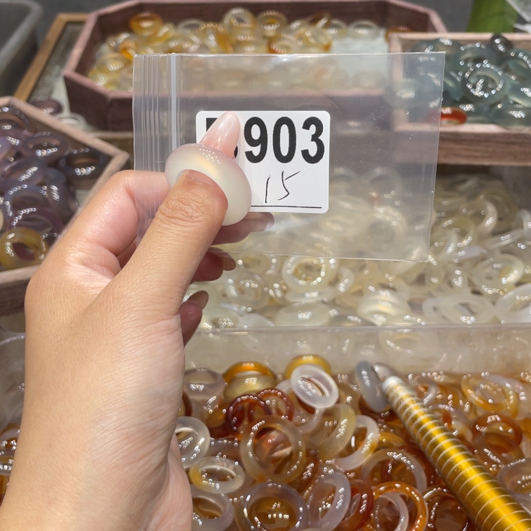 玛瑙/玉髓未镶嵌戒指903