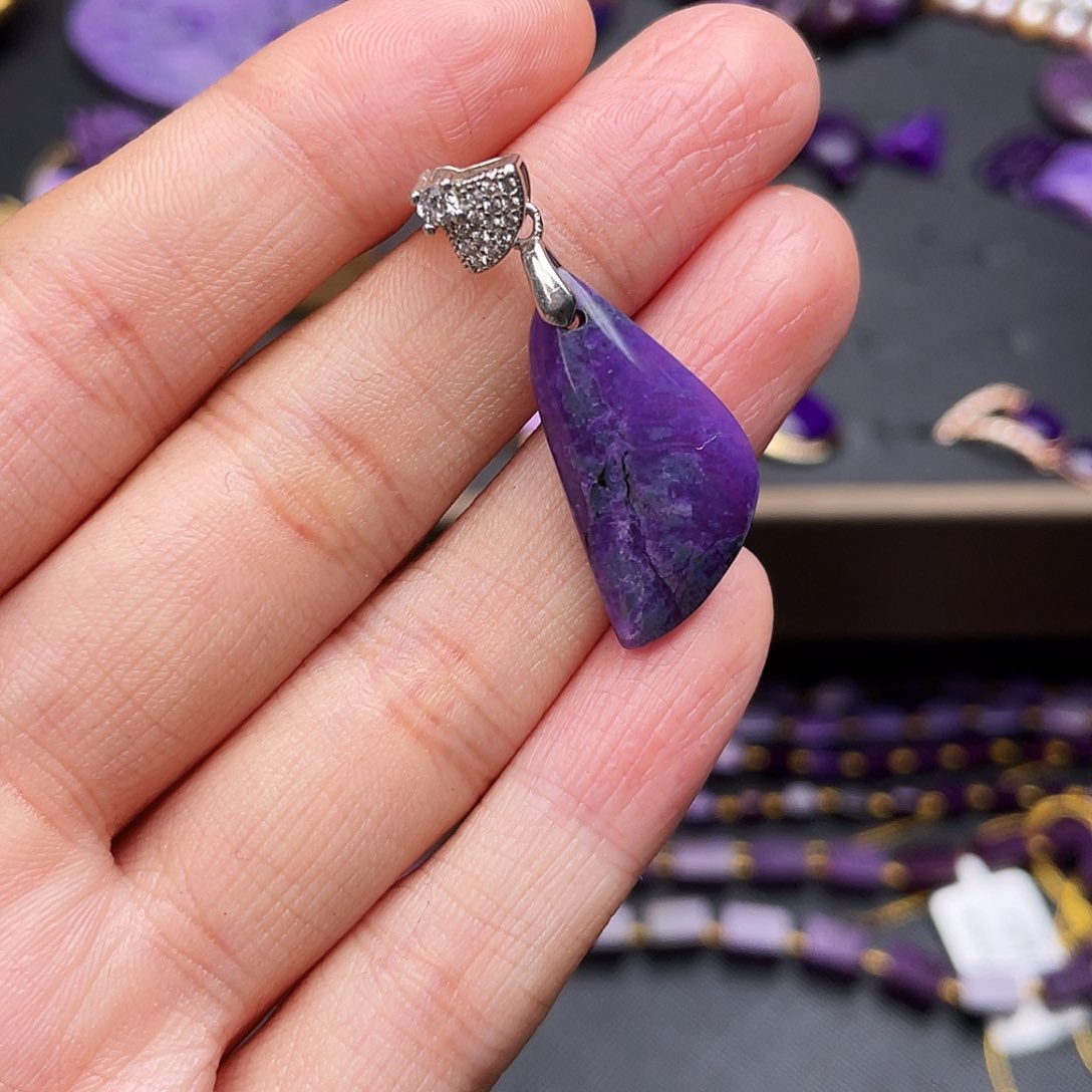 苏纪石（舒俱来）吊坠银S925镶嵌