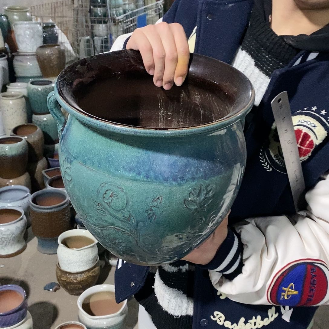 紫砂花盆瑕疵26/27fh j h g g h j