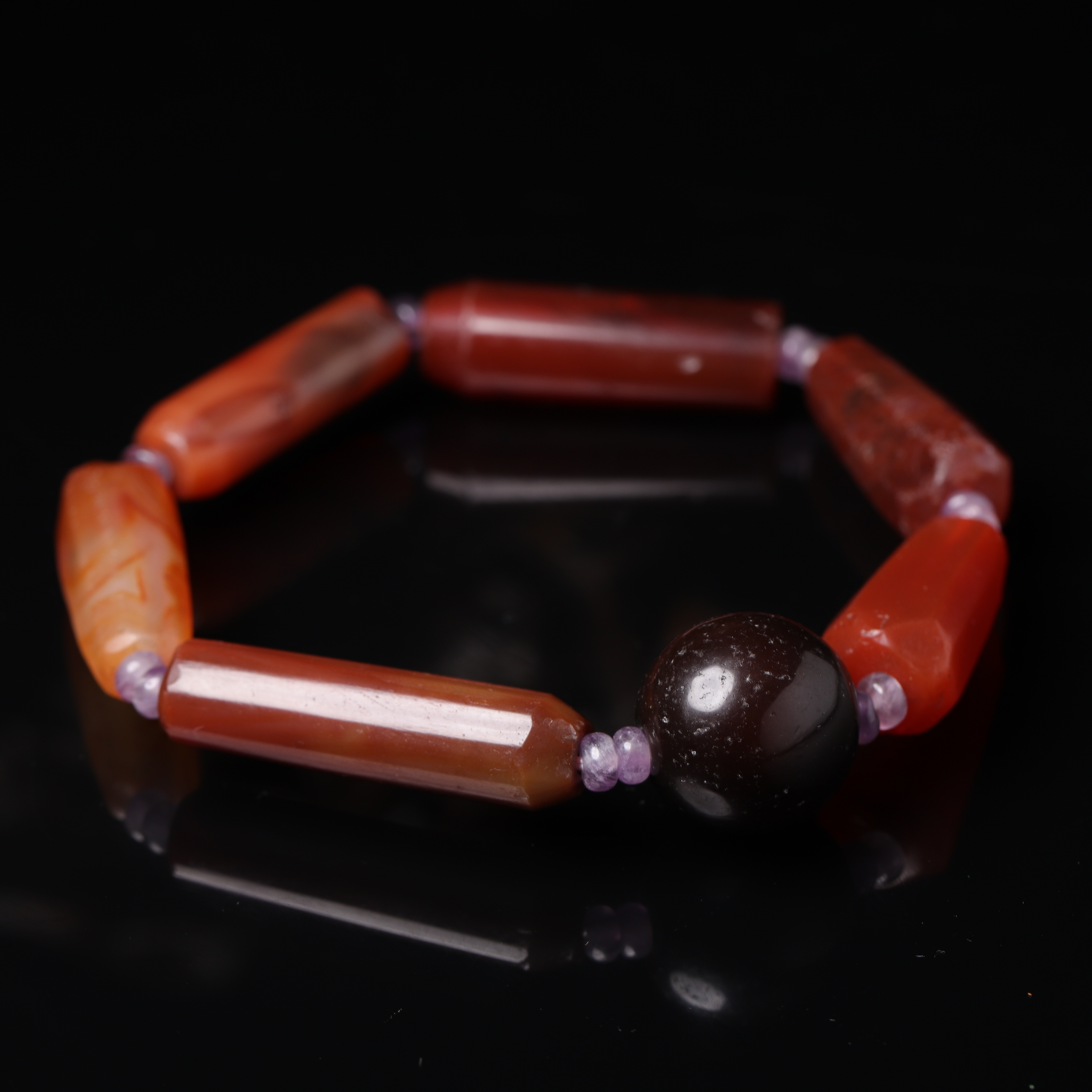 明代天然玛瑙手串-CS