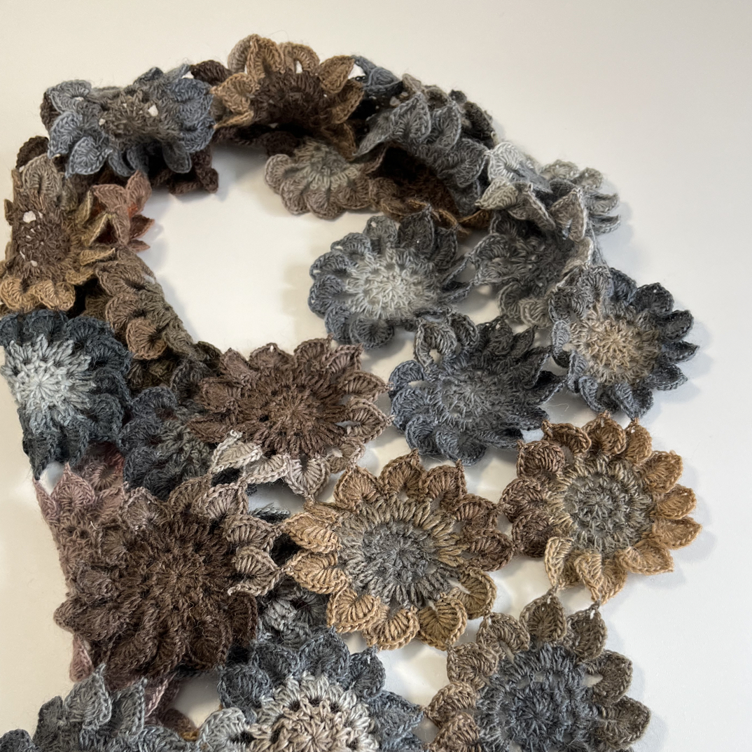 长段染蕾丝羊毛线围巾披肩帽子手工毛线编织材料包（送教程）2两/团