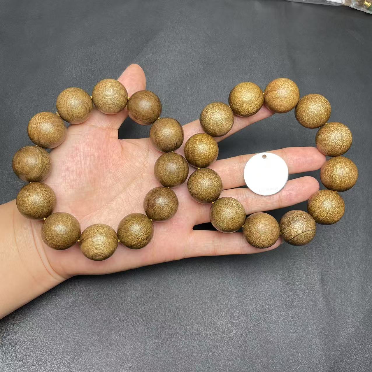 3B10-35365T11-金丝楠手串/约19+/约12颗/多样性发其一