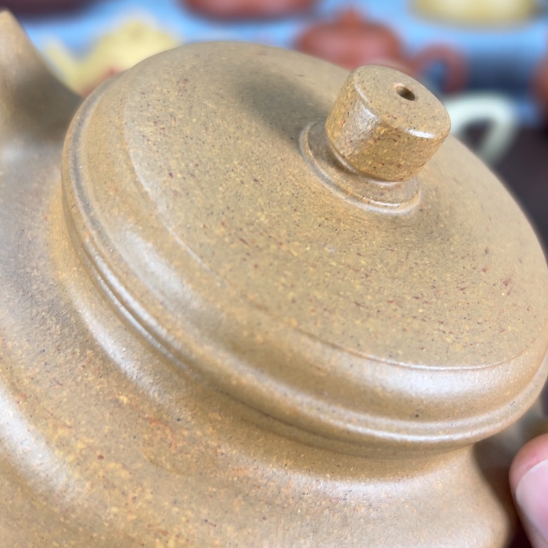 紫砂茶壶涛*冷金黄壶