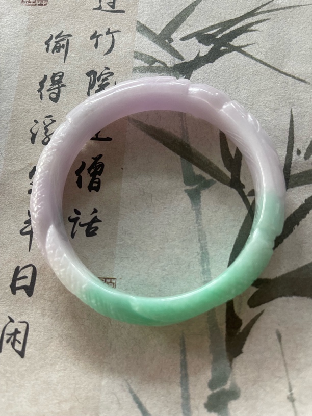 H651-五八➕缅甸翡翠手镯时尚冰女款