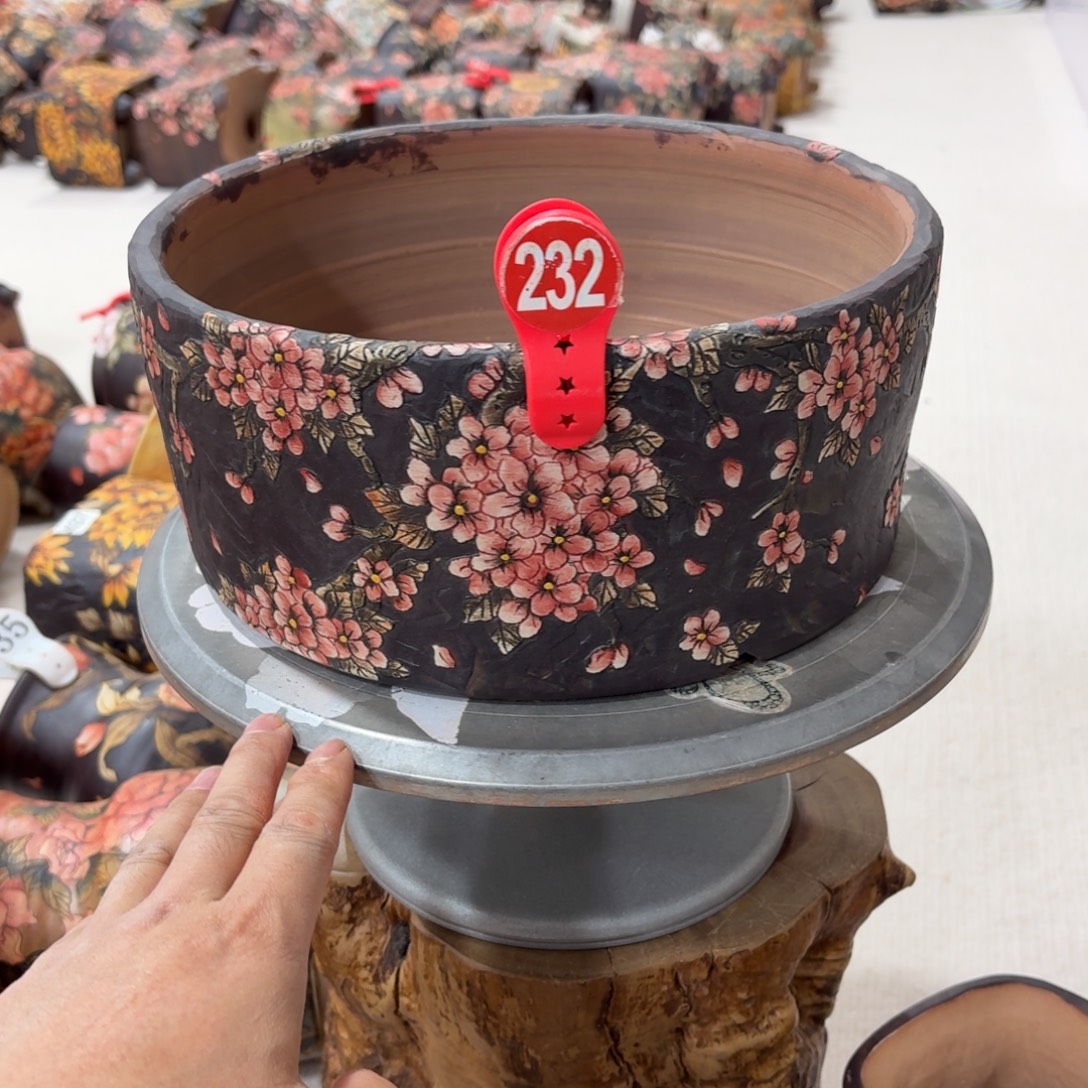 吃****紫砂花盆陶瓷多肉花盆瑕疵