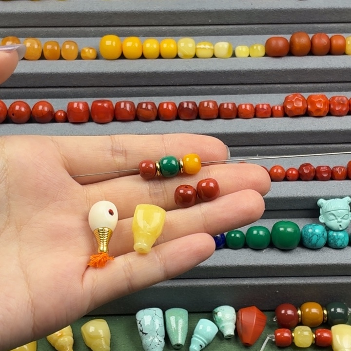 非金属直播7mm红绿灯+2个三通+8*7mm腰珠