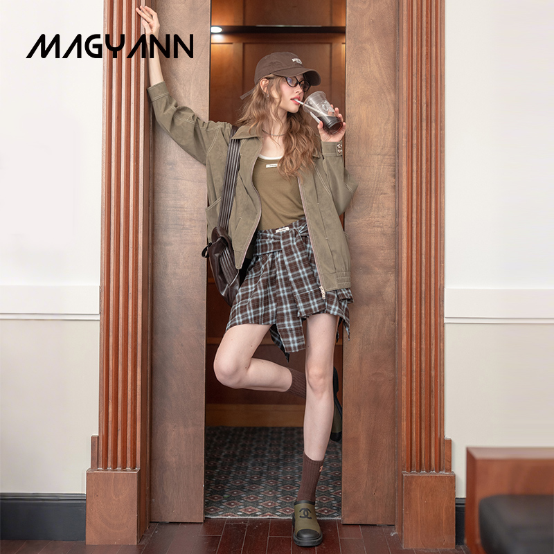 Magyann/昧宴【海盐可可】对称插片半身裙