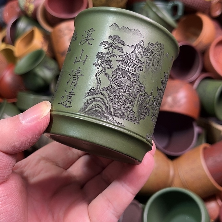 紫砂茶杯全手工紫砂主人杯