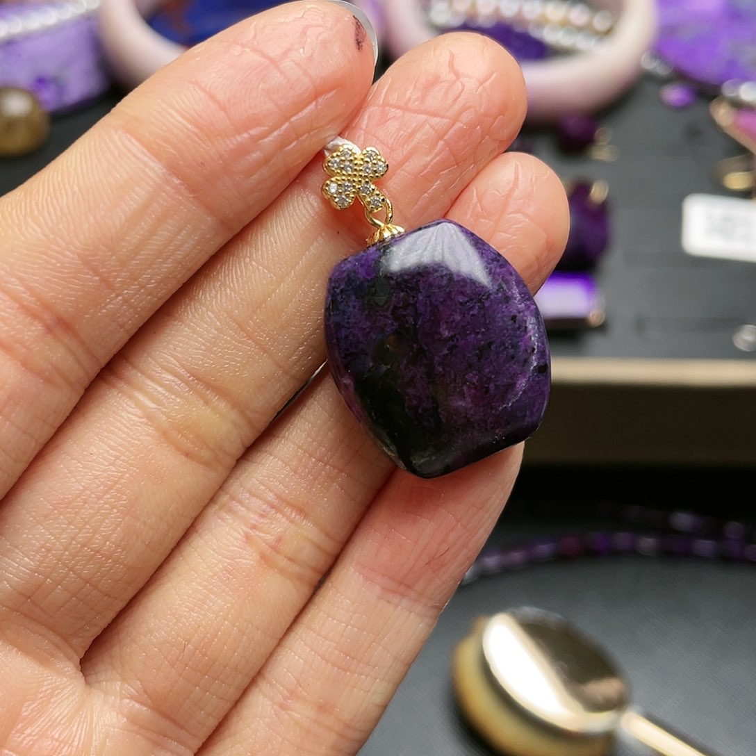 苏纪石（舒俱来）吊坠银S925镶嵌