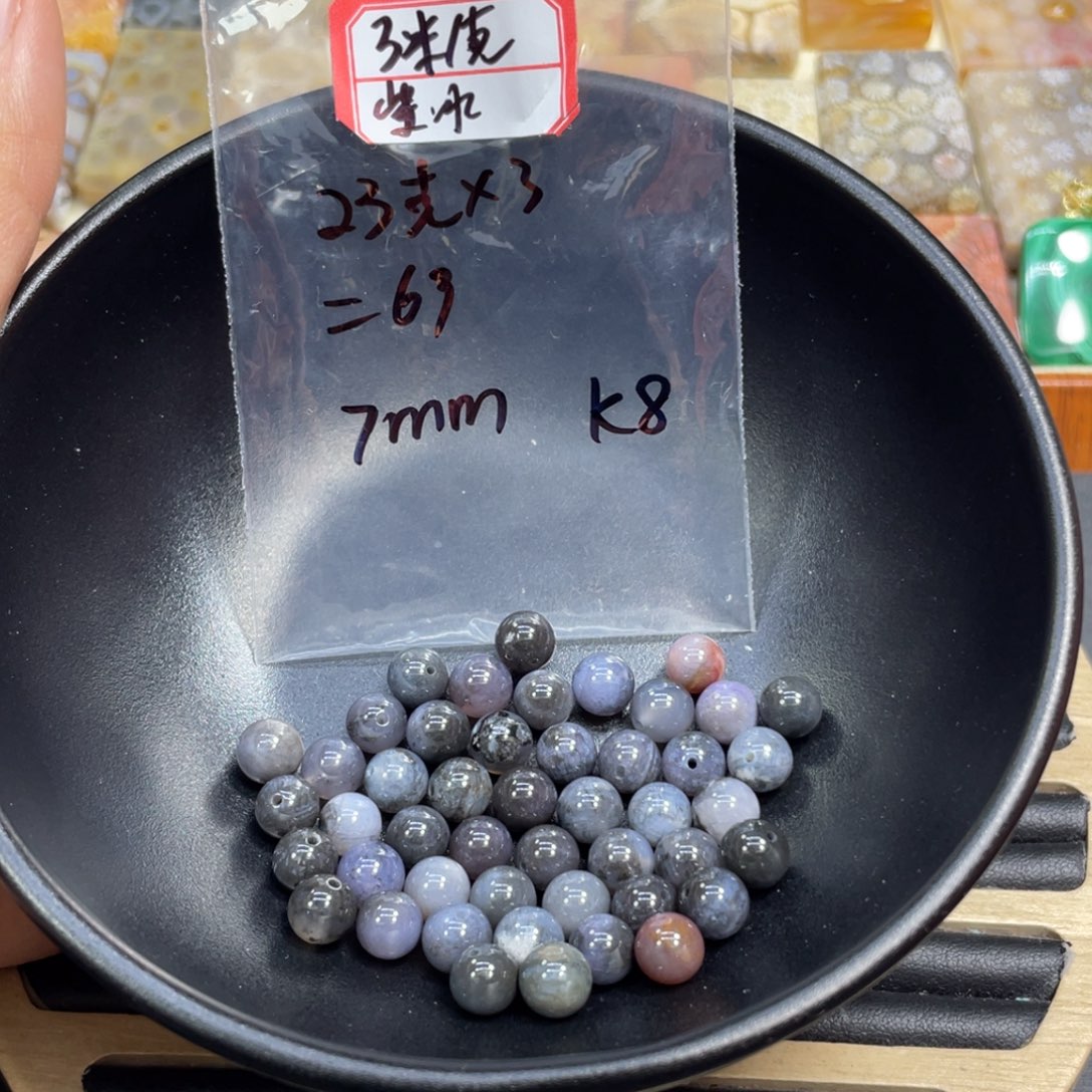 ****️硅化玉未镶嵌颈饰k8