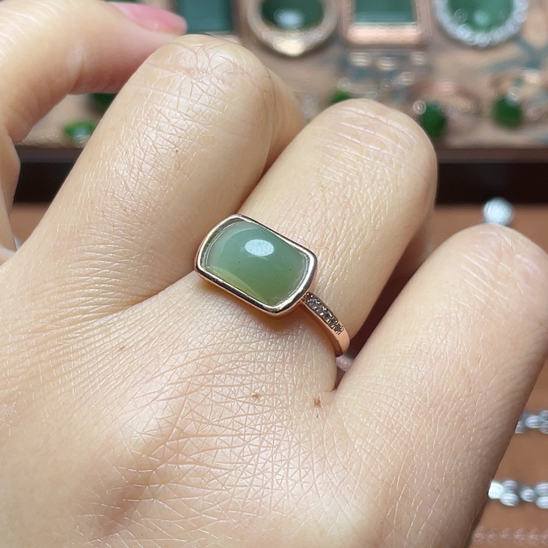 和田玉（碧玉）未镶嵌吊坠(不含链)