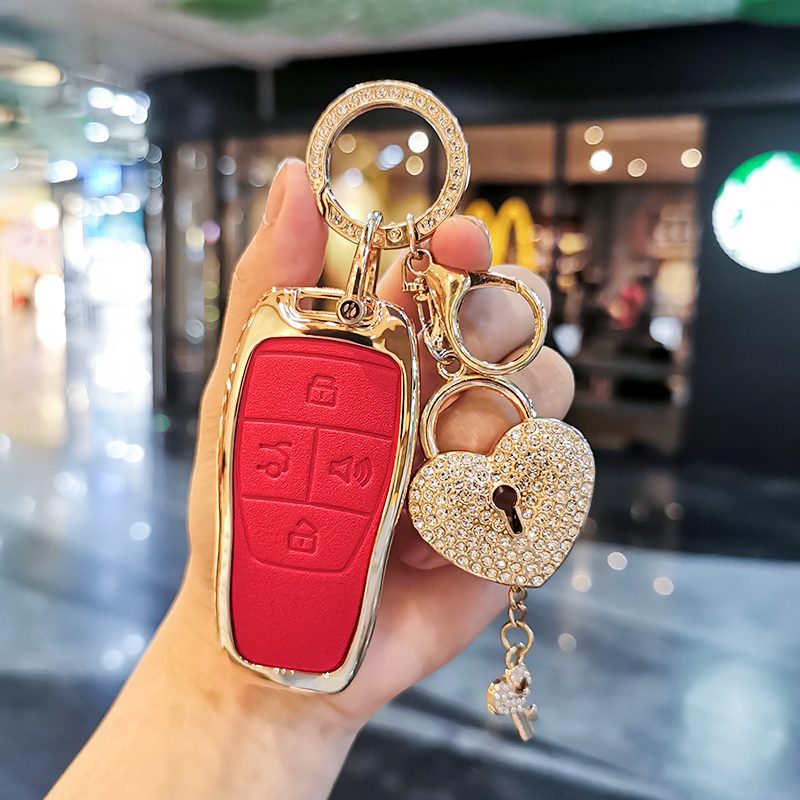 北京BJ40钥匙套x7x3北汽BJ80魔方bj60车扣F40壳X3包EU7/5女U5PLUS