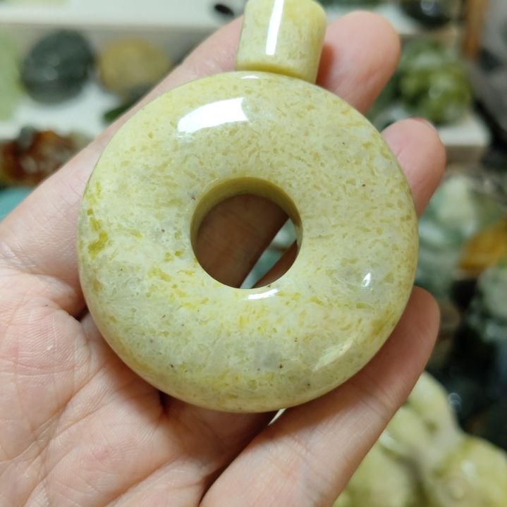 岫玉平安扣未镶嵌