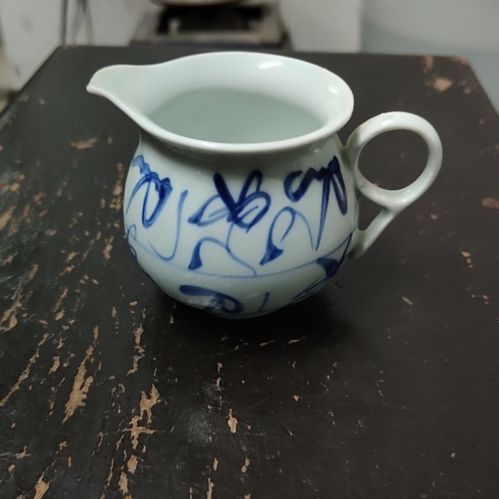 摆件熙*景德镇瓷器刀字纹公道杯
