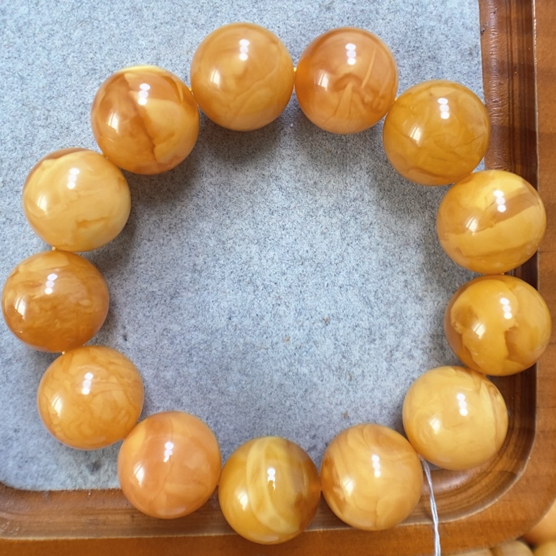 蜜蜡手串未镶嵌蜜蜡手串