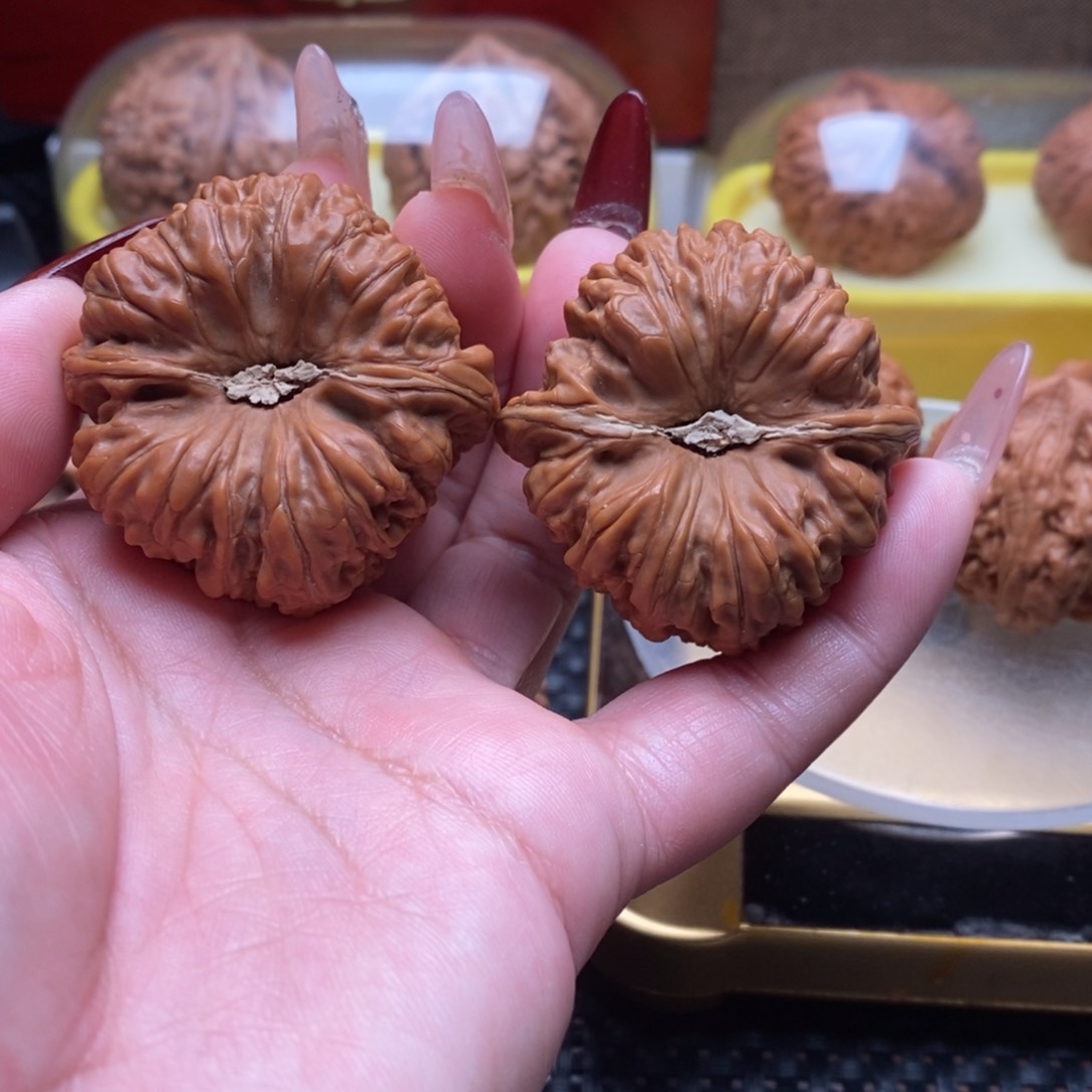 文玩核桃吊坠全品41平谷凹底