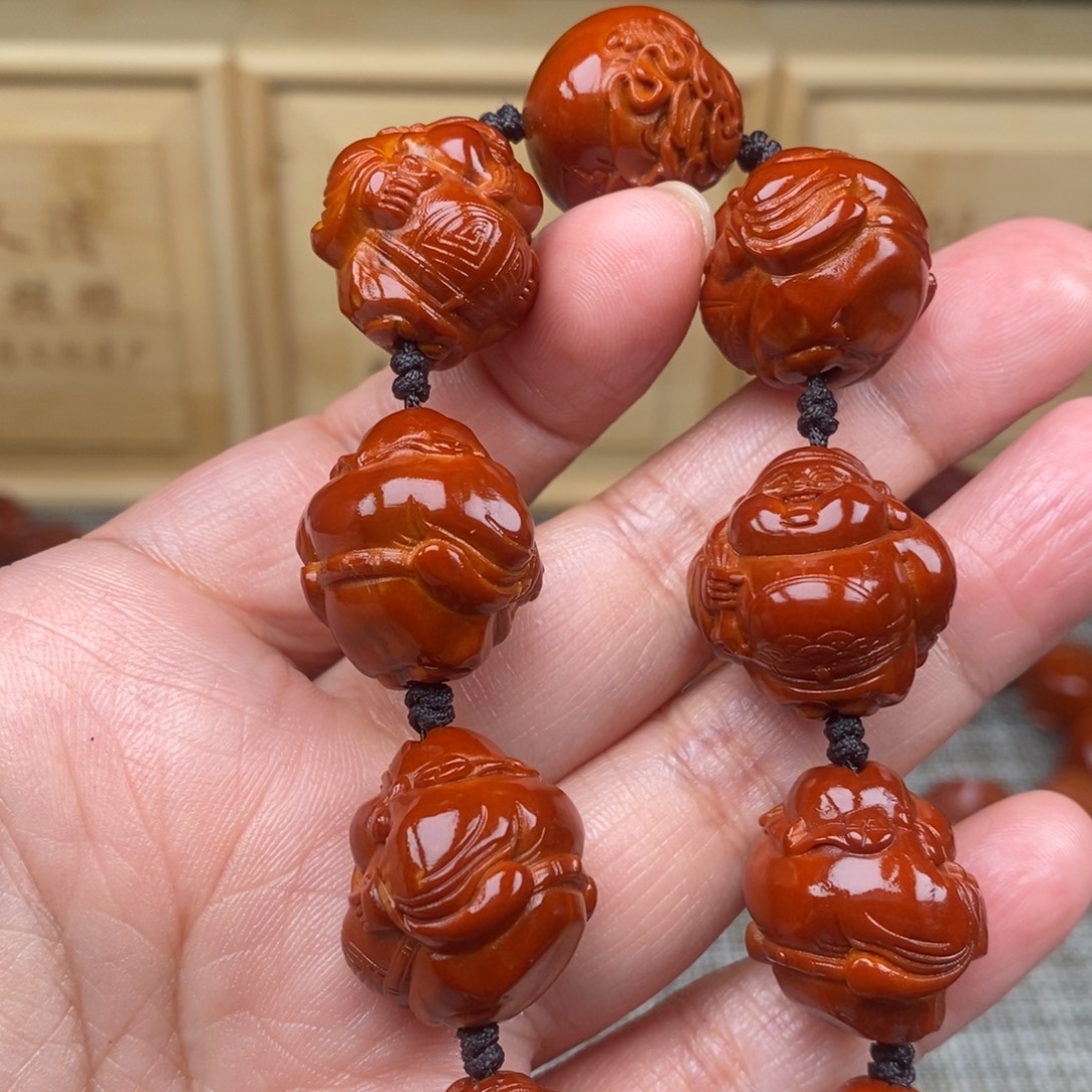 小***哥橄榄核吊坠财神21