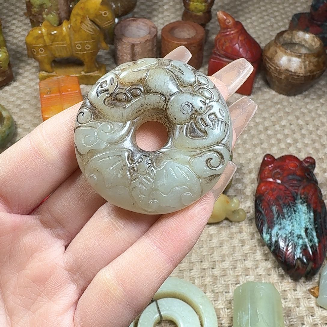 白玉菩提吊坠挂件