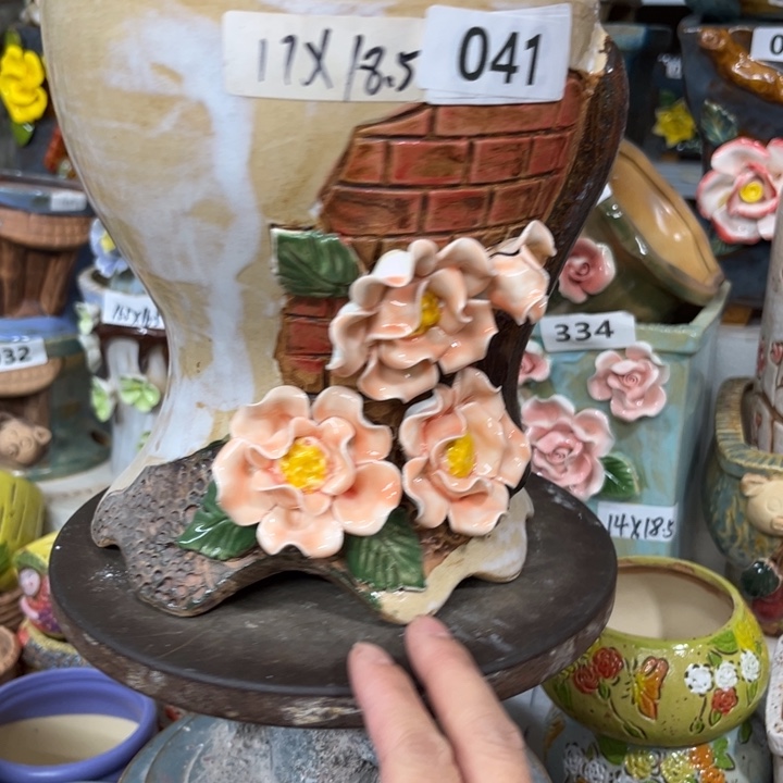 紫砂花盆粗陶材质多肉花盆