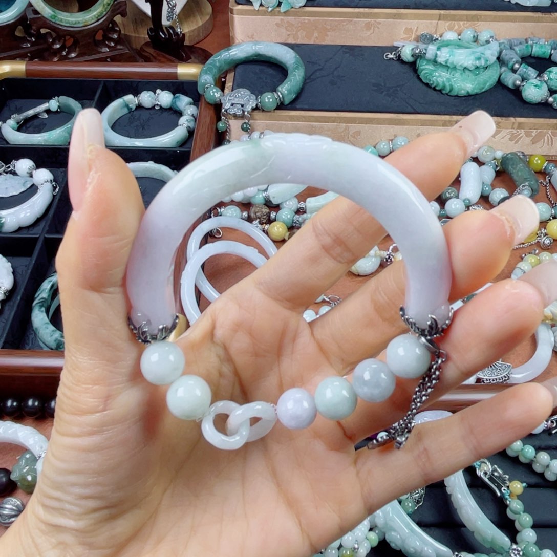 七***3未镶嵌手链翡翠翡翠手链