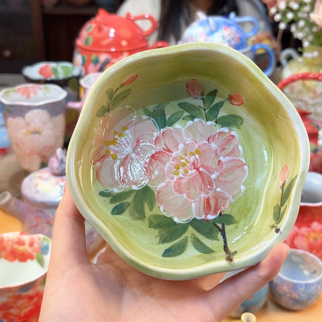 景德镇手绘高温釉下彩陶瓷茶具