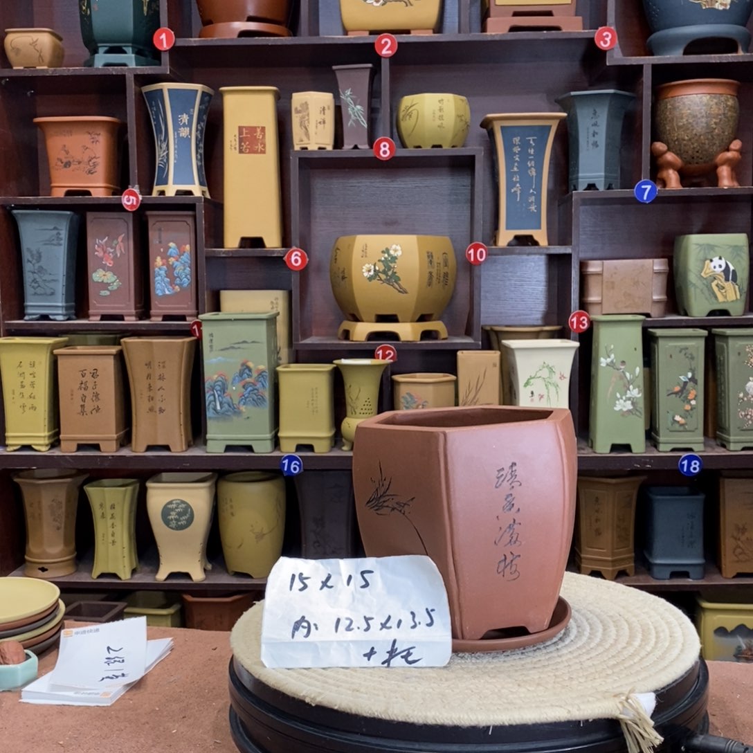 紫砂花盆紫砂花盆