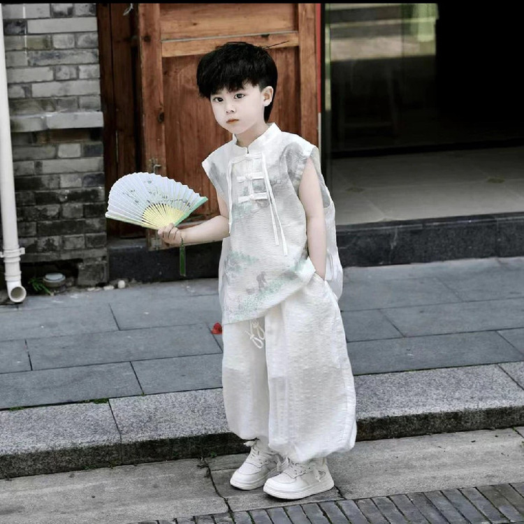 连衣裙国风新款洋气2025年款衣服儿童夏季古风居家中式六一节服装