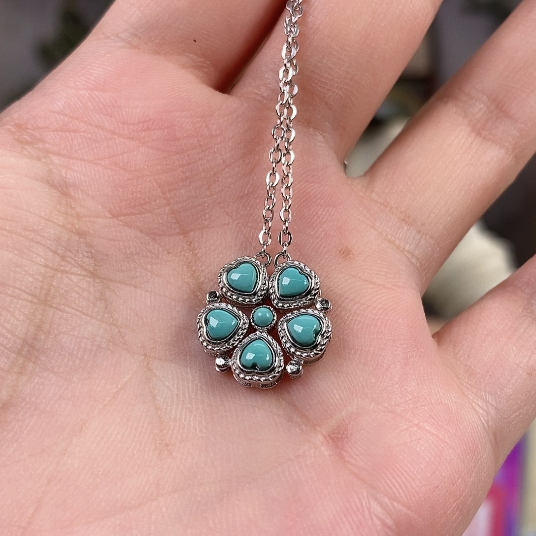 绿松石银S925镶嵌珠宝奇石