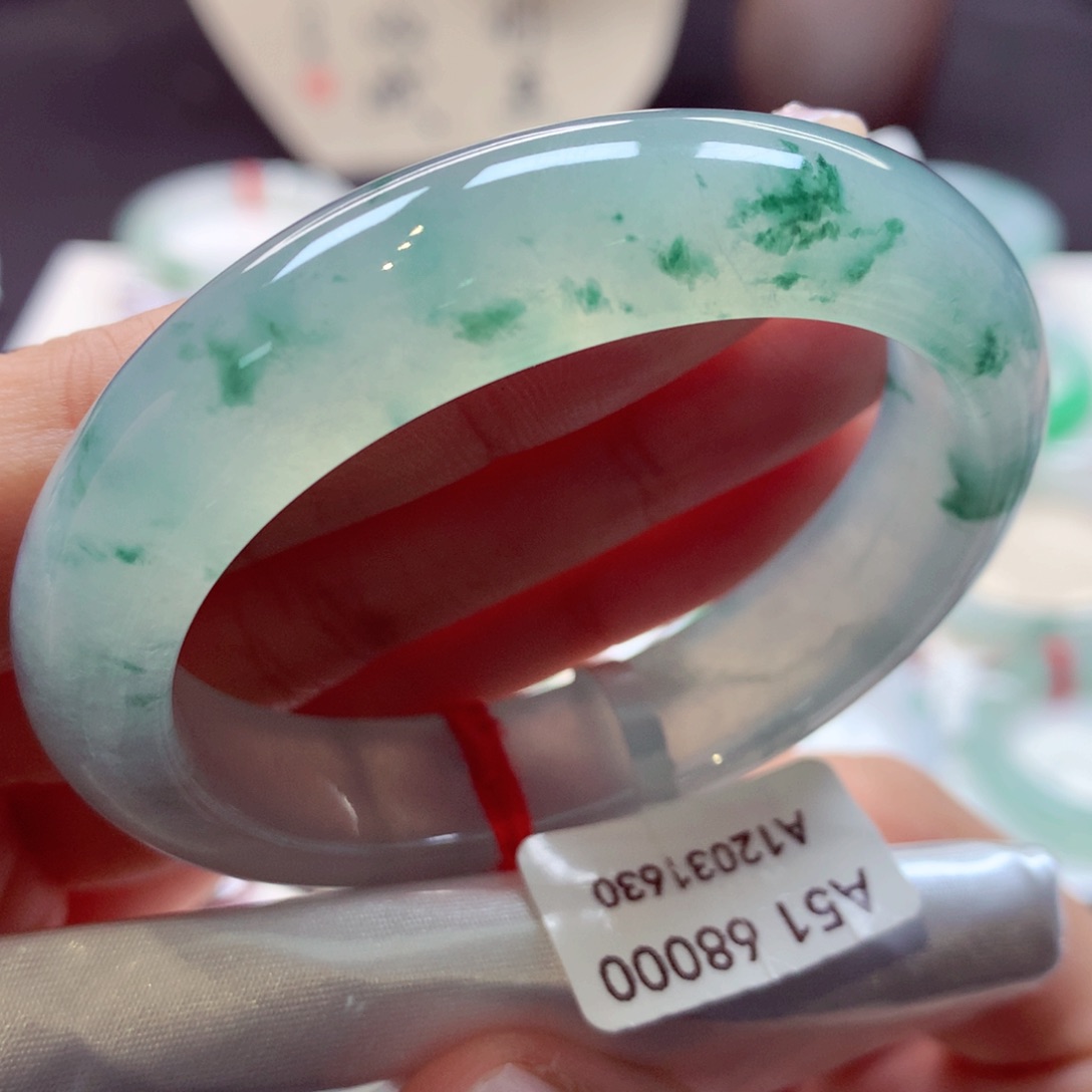 翡翠手镯未镶嵌35贵妃77