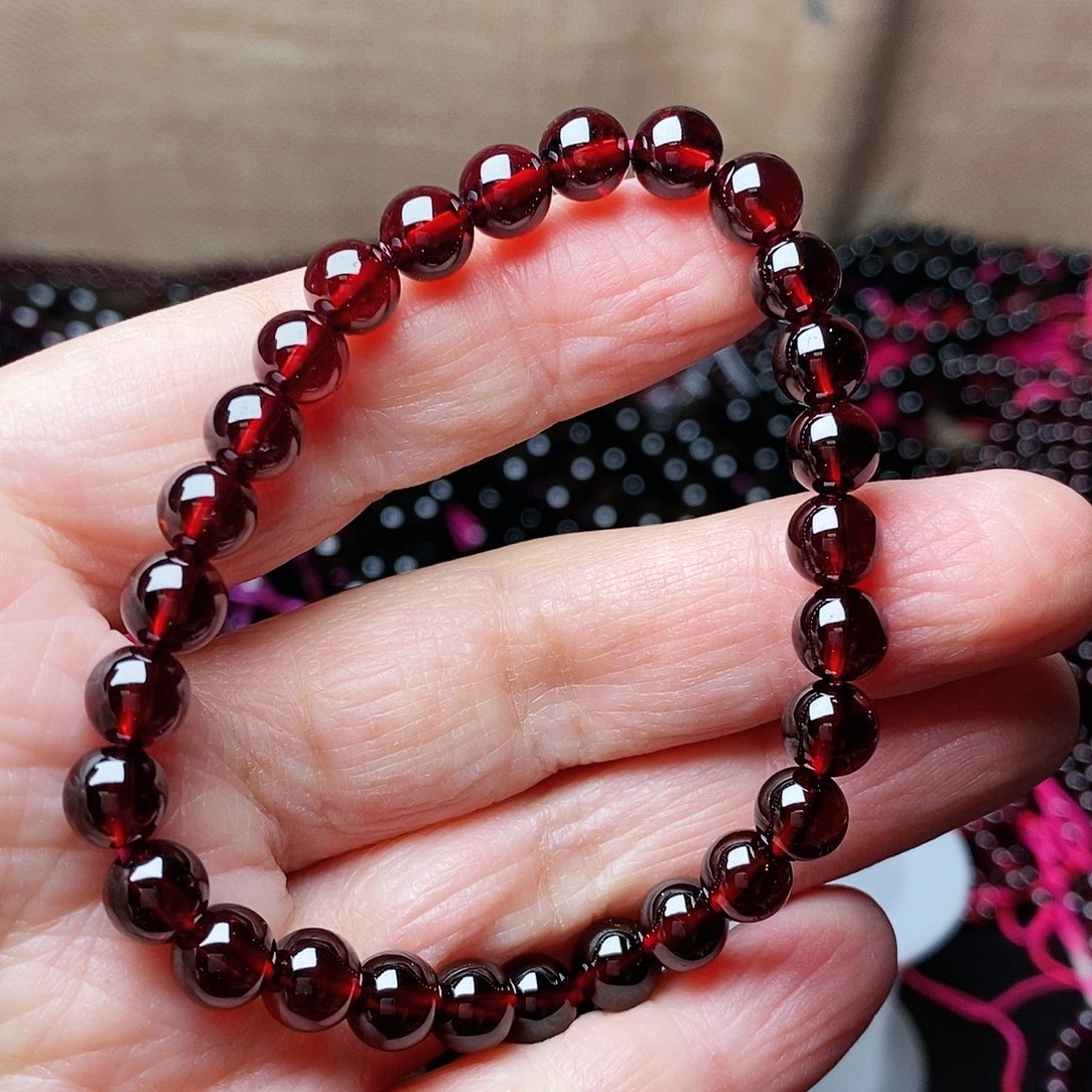 石榴石手链未镶嵌秒**人卡6
