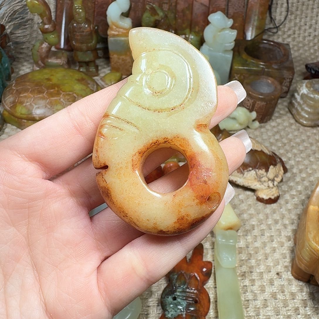 白玉菩提吊坠挂件