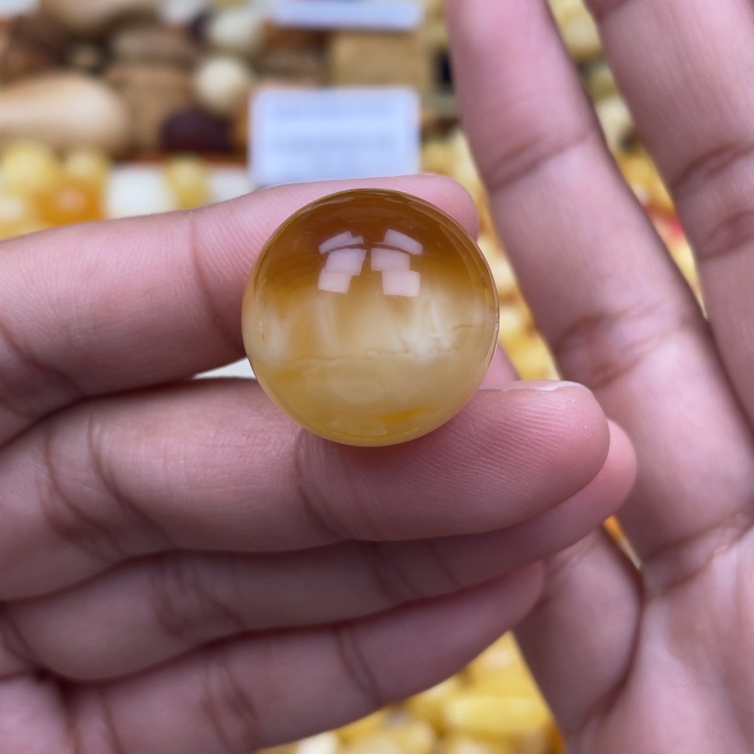 蜜蜡珠宝奇石未镶嵌粉21.8