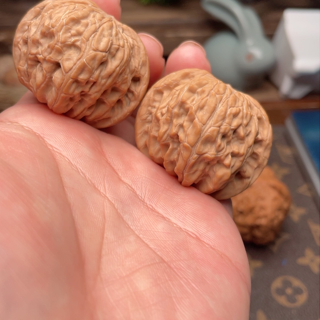 文玩核桃把件G16号40磨盘