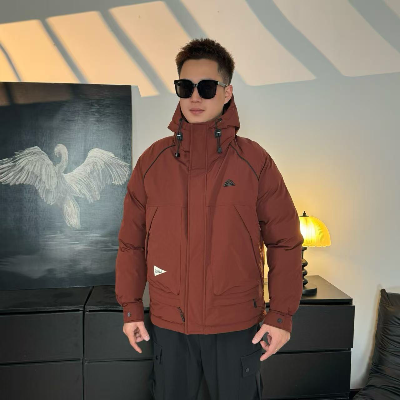 【冰天雪地】冬季设计款简约百搭雪山冲锋衣防寒服8509